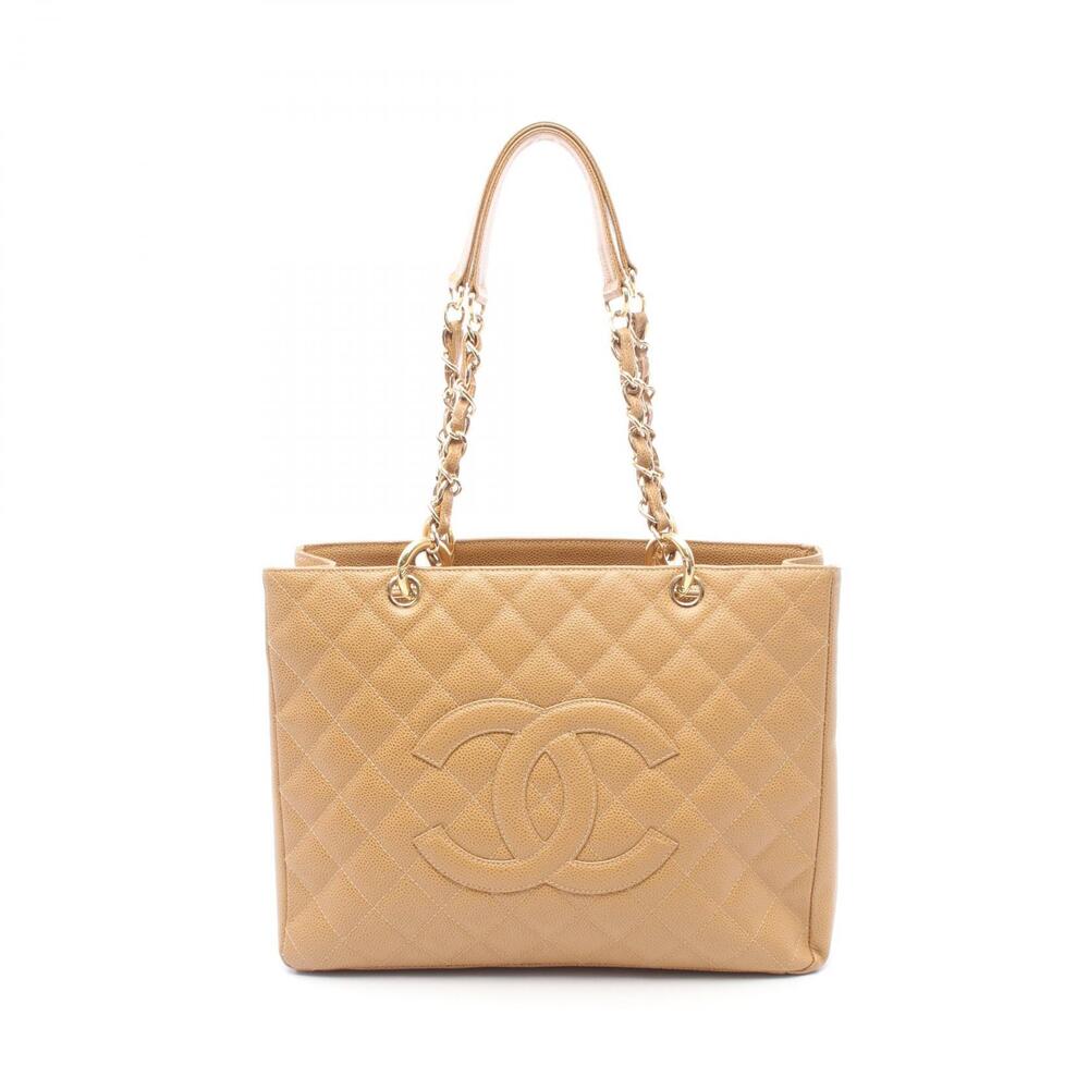 Chanel Matelasse Grand Shopping GST Tote Bag Caviar Leather Grained Calfskin